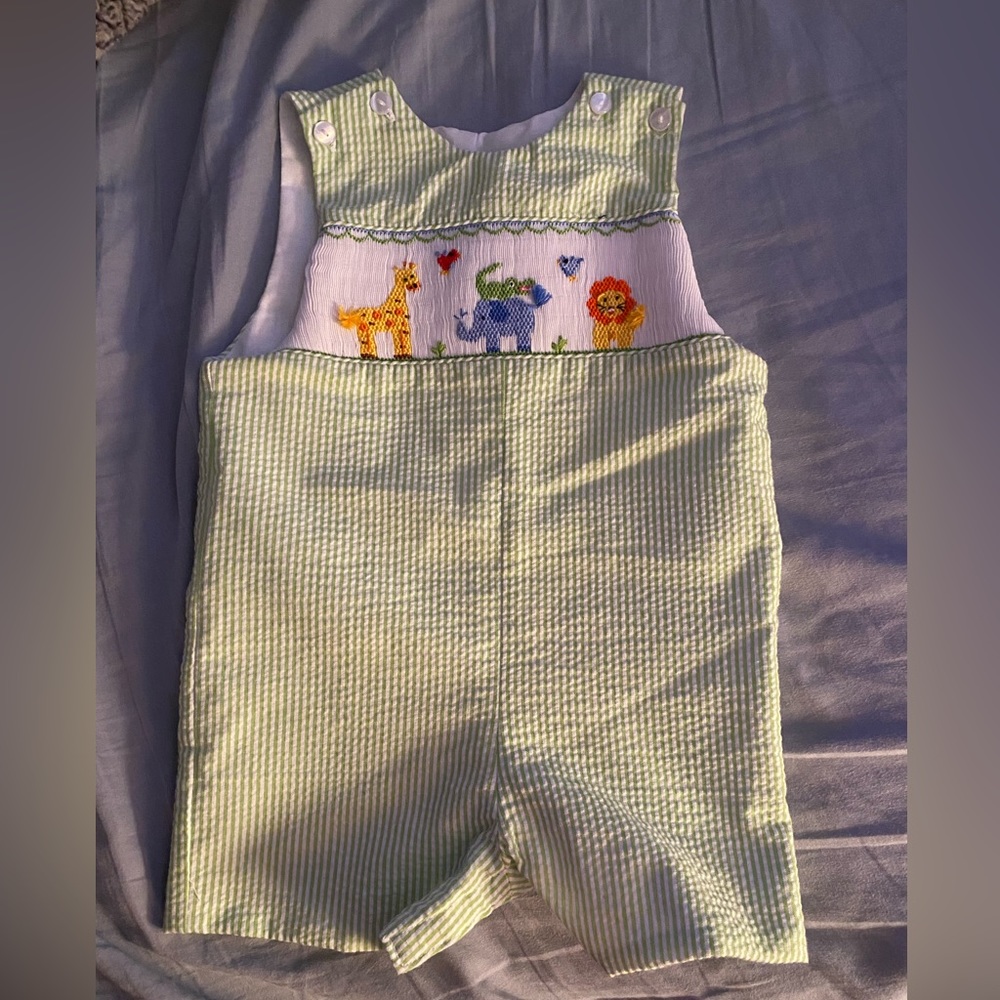 NWOT Baby Boys Smocked Cotton Jumper